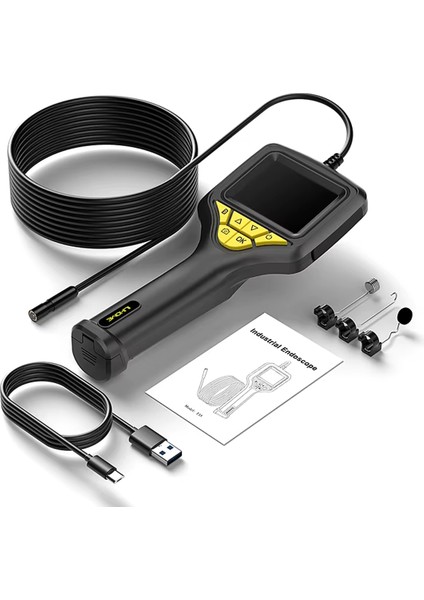2.8 Inç Endoskopi Cihazı 2 Mp 3.9 mm Kamera Boroskop
