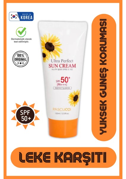 Passcuı Kırışıklıkve Koyu Leke Karşıtı Yoğun Besleyici ve Nemlendirici Kore Güneş Kremi 100ML