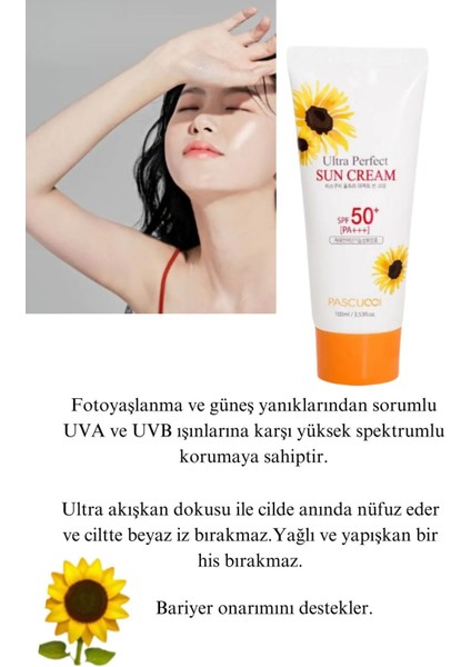 Passcuı Kırışıklıkve Koyu Leke Karşıtı Yoğun Besleyici ve Nemlendirici Kore Güneş Kremi 100ML modelleri
