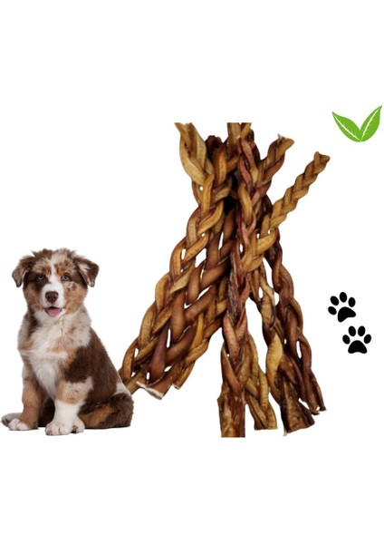 Köpek Çiğneme Çubuk Bully Stick Örgülü 100 Gram