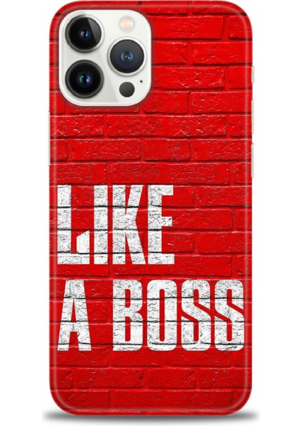 iPhone 15 Pro Max Kılıf Hd Baskılı - Like A Boss + 9h Nano Ekran Koruyucu