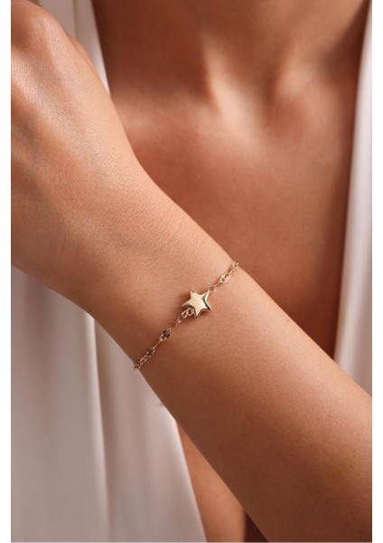 Aynalı Zincir Büyük Yıldız Bileklik fiyatları