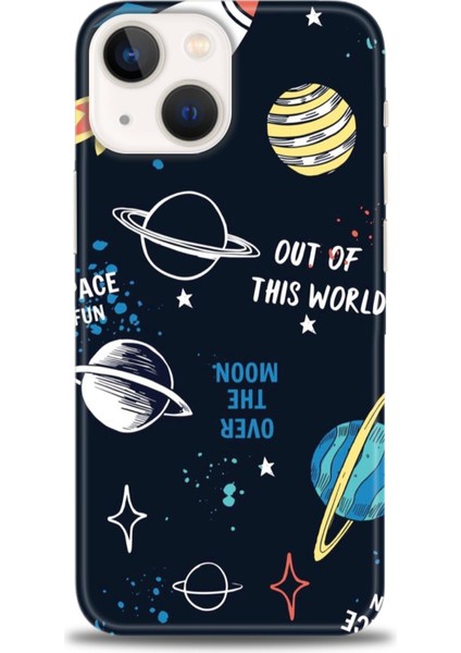 iPhone 15 Kılıf Hd Baskılı - Space Fun + 9h Nano Ekran Koruyucu