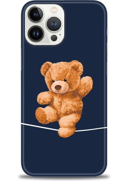 iPhone 16 Pro Max Kılıf Hd Baskılı - Ipteki Teddy + 9h Nano Ekran Koruyucu