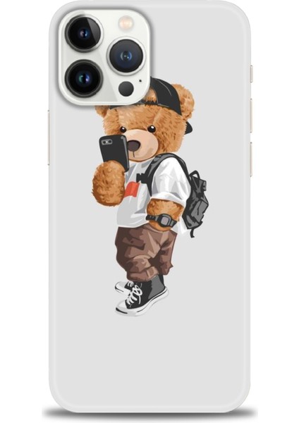 iPhone 16 Pro Kılıf Hd Baskılı - Teddy Bear Cool + 9h Nano Ekran Koruyucu