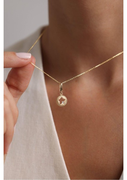 Opal Taşlı Penguen & Taşlı Yıldız Charm Bileklik