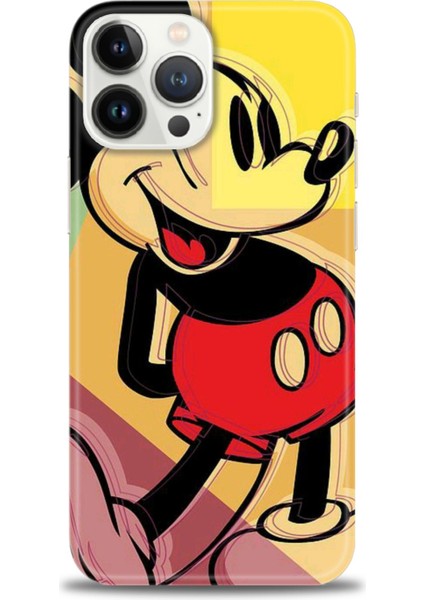 iPhone 15 Pro Kılıf Hd Baskılı - Mickey Mousee + 9h Nano Ekran Koruyucu