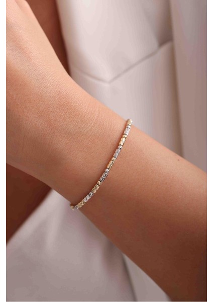 Kalemli 2 Renk Dorika ve Uzun Top Bileklik