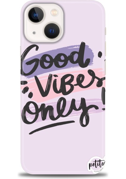 iPhone 15 Kılıf Hd Baskılı - Good Vibes + 9h Nano Ekran Koruyucu