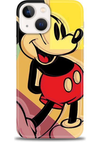 iPhone 15 Kılıf Hd Baskılı - Mickey Mousee + 9h Nano Ekran Koruyucu