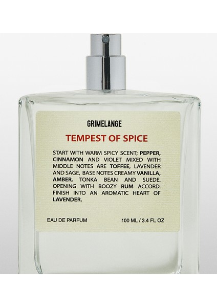 Tempest Of Spice Oriental Fujer Aromatik Uzun Süre Kalıcı 100 ml Erkek Parfüm