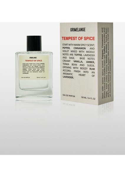 Tempest Of Spice Oriental Fujer Aromatik Uzun Süre Kalıcı 100 ml Erkek Parfüm