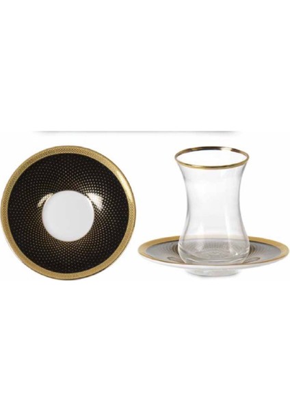 Çay Takımı Porselen Tabak 12 Parça