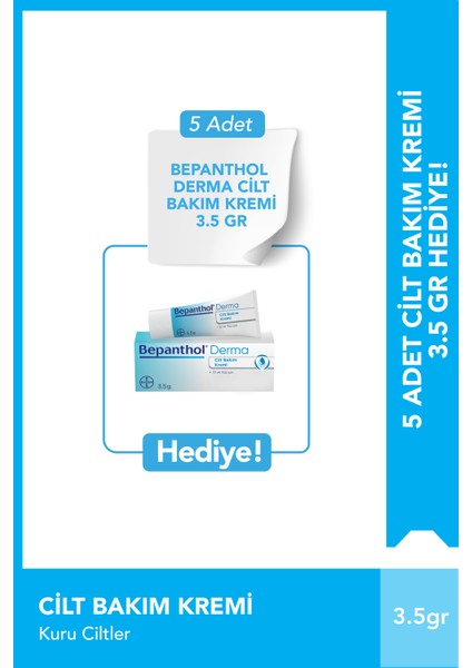 Derma Gece Bakım Kremi 50 ml + 5 Adet Cilt Bakım Kremi 3.5 G