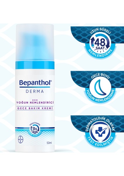 Derma Gece Bakım Kremi 50 ml + 5 Adet Cilt Bakım Kremi 3.5 G