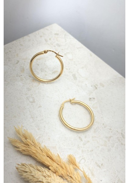 Italyan Tasarım Halka Ince Form Küpe fırsatları