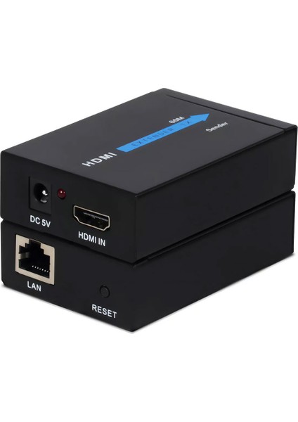 HDMI Extender RJ45 CAT5E-CAT6 Ağ Kablosu Üzerinden 60 Metre Uzatma