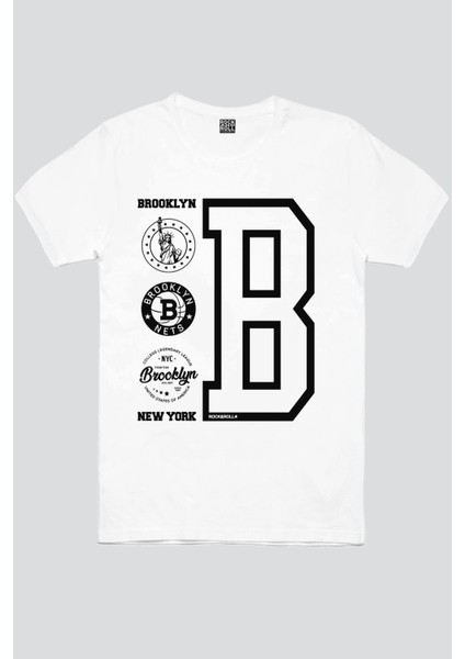 Brooklyn Logo Beyaz Erkek Tişört fiyatları