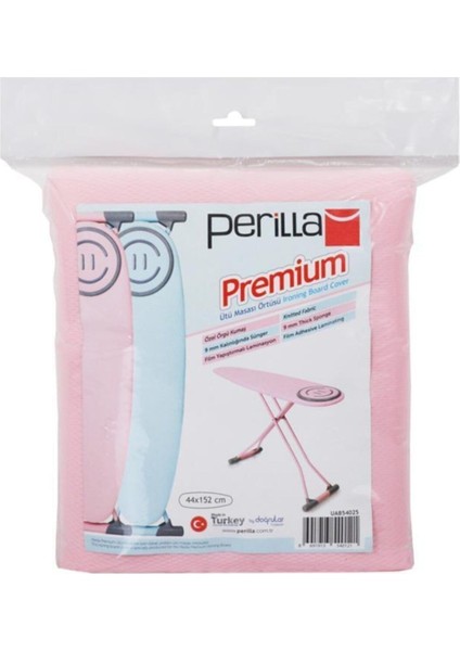 Premium Extra Süngerli Orjinal Ütü Masası Kılıfı - Pembe 54*162