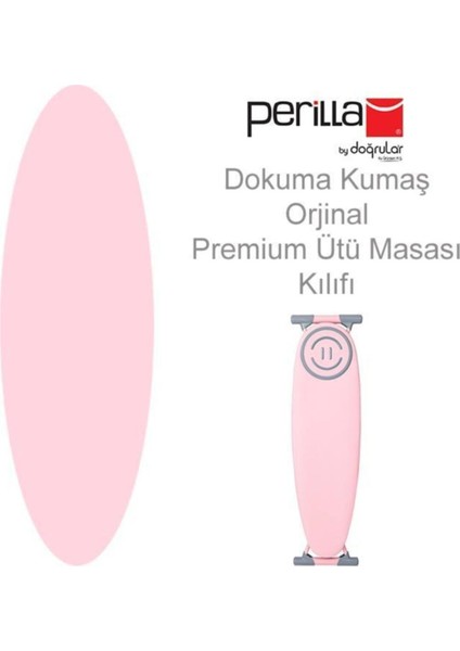 Premium Extra Süngerli Orjinal Ütü Masası Kılıfı - Pembe 54*162