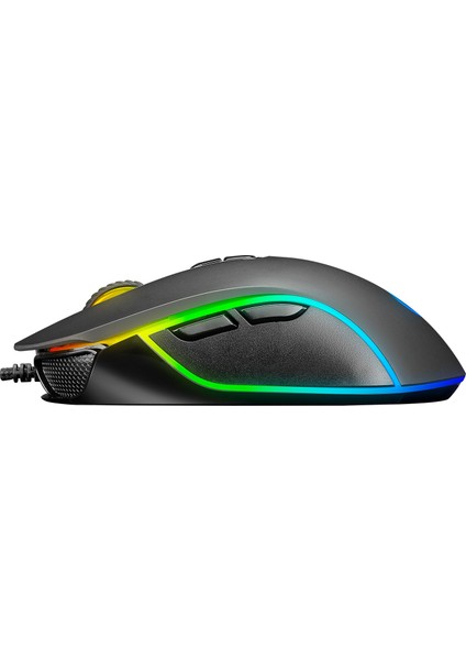 Alpor Rgb Mouse Drag Click 12800 Dpi Gaming Mouse Oyuncu Mouse Makrolu Örgü Kablo