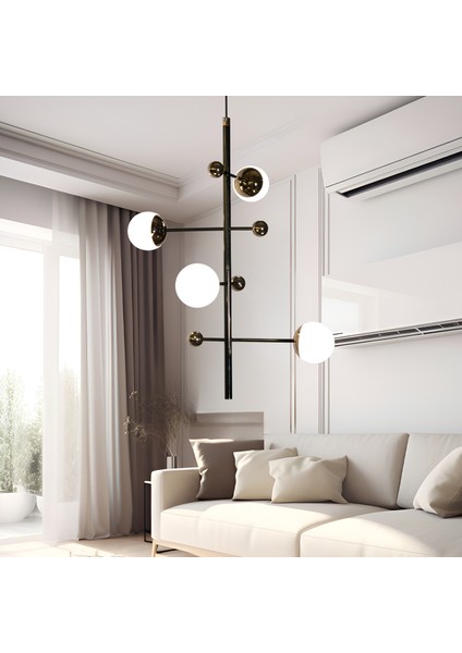 Kayra Siyah Tekli 4 Watt Modern Sarkıt Koridor, Salon Sarkıt LED Avize