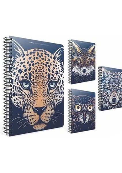 Anınotes Spiralli Karton Kapak A4 80YP. Kareli Defter