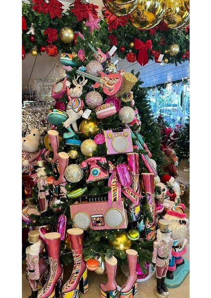 Yılbaşı Ağacı Süsü Makaron Pembe