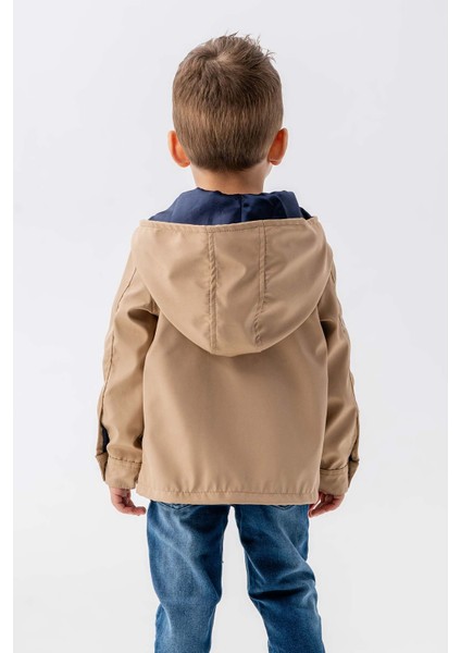 Kapüşonlu Fermuarlı Nakış Süslemeli Su Geçirmez Erkek Çocuk Ceket indirimleri