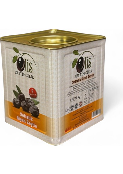 Siyah Zeytin Süzme Ağırlık 10 kg S. 291320 Kalibre Teneke