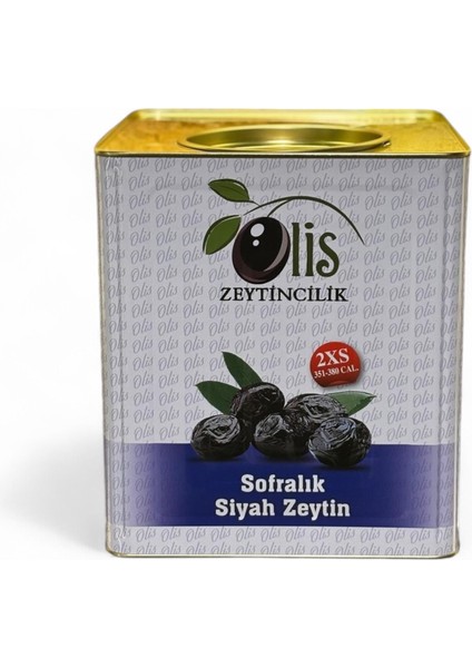 Siyah Zeytin Süzme Ağırlık 10 kg 2Xs. 351380 Kalibre Teneke