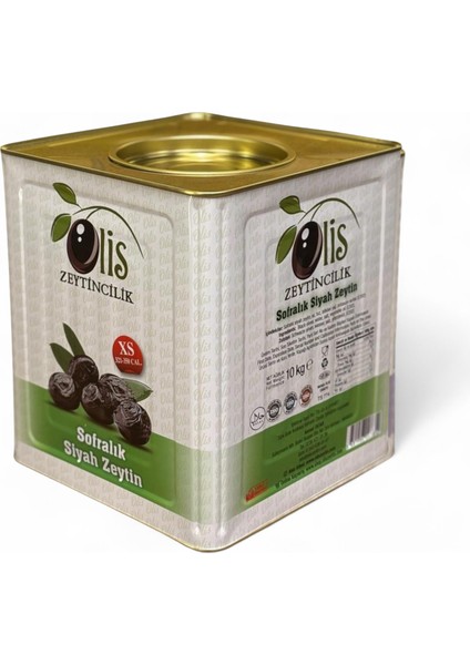 Siyah Zeytin Süzme Ağırlık 10 kg Xs. 321350 Kalibre Teneke