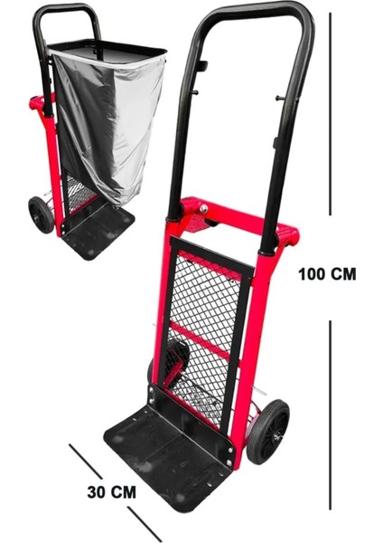 El Arabası Yük Taşıma Yükseklik Ayarlı El Arabası Yük Taşıma Arabası 90 kg Kapasiteli