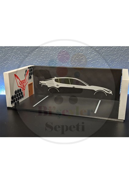 1:64 Kia Stinger Diorama Garaj Parking Diecast - Araç Dahil Değildir. modelleri