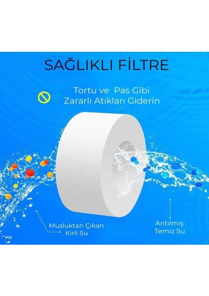 5 Adet Musluk Başlığı Filtresi - Kireç Önleyici