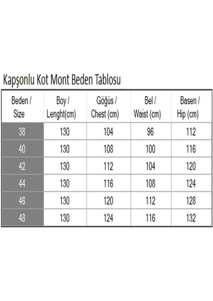 Kapşonlu Kot Mont Açık Mavi 19230