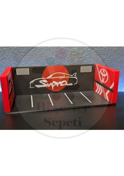 1:64 Toyota Supra Diorama Garaj Parking Diecast - Araç Dahil Değildir. fiyatları