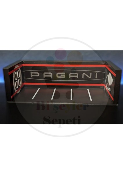 1:64 Pagani Diorama Garaj Parking Diecast - Araç Dahil Değildir.