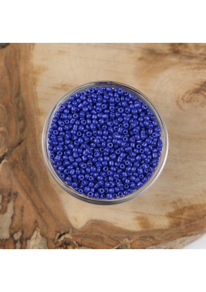 Abc Kum Boncuk Saks Mavi 3 mm 500 Gram 8/0 - K48
