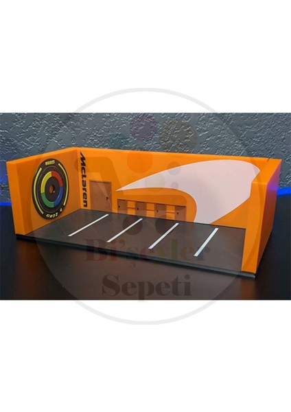1:64 Mclaren Diorama Garaj Parking Diecast - Araç Dahil Değildir.