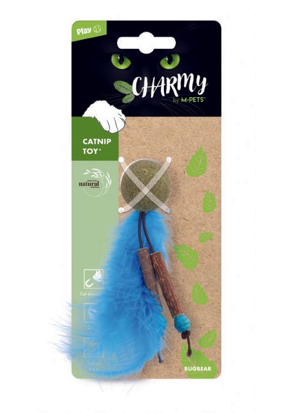 Charmy Bugbear Catnipli Kedi Oyuncağı Mavi