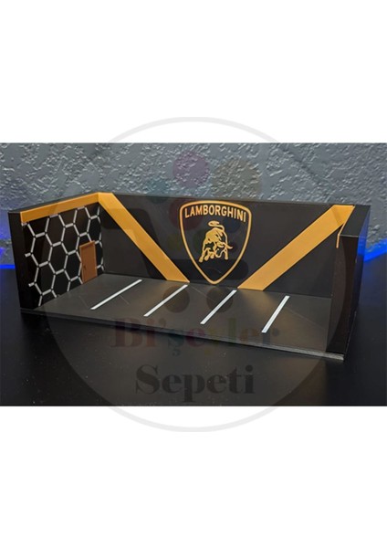 1:64 Lamborghini Diorama Garaj Parking Diecast - Araç Dahil Değildir. modelleri