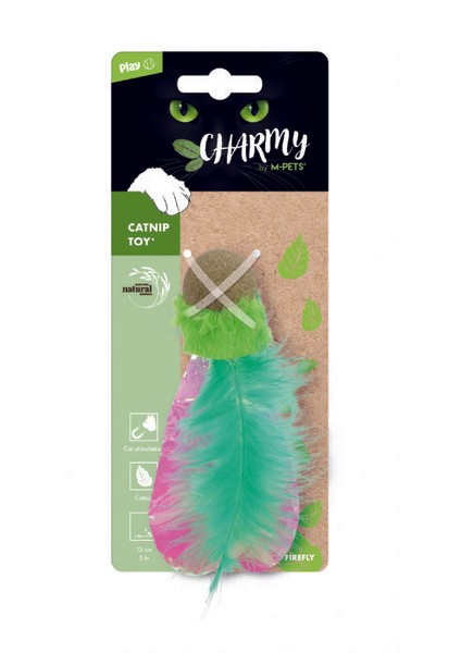 Charmy Fırefly Catnipli Kedi Oyuncağı Yeşil