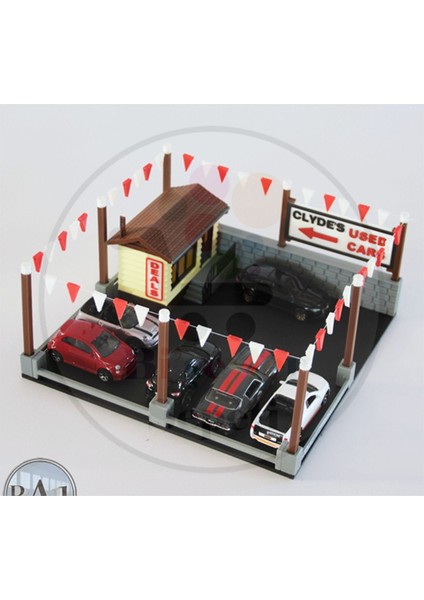 1:64 Oto Galeri Dealers Diorama Diecast Showroom (Araç Hariçtir.)