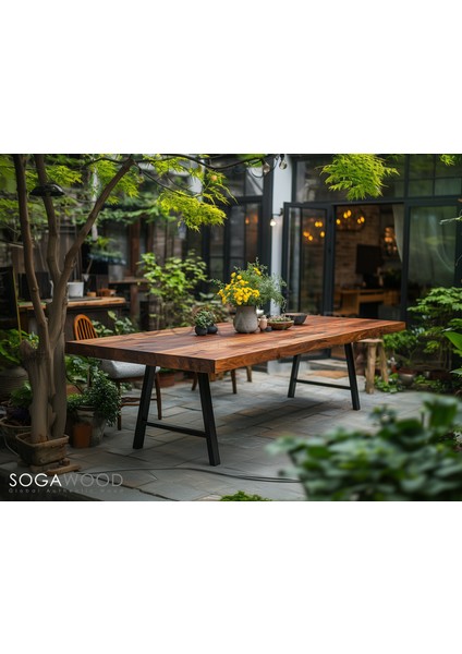 Doğal Masif Ceviz Ahşap Yemek Masası modelleri