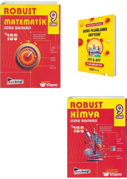 9. Sınıf Robust Matematik ve Kimya Soru Bankası + Planlama Defteri