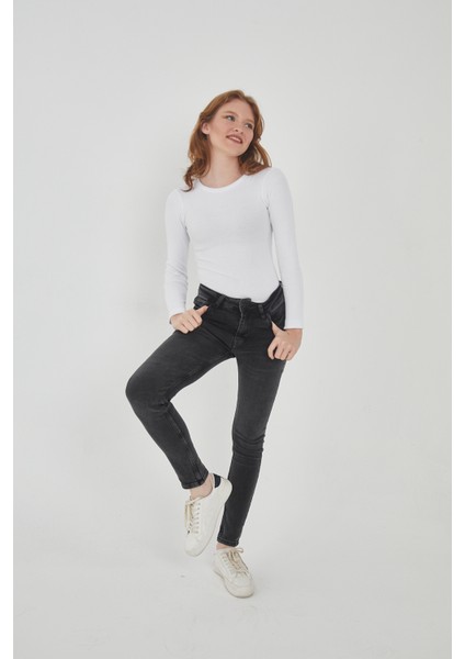 Kadın 3'lü Bisiklet Yaka Uzun Kollu Fitilli Bluz Set modelleri