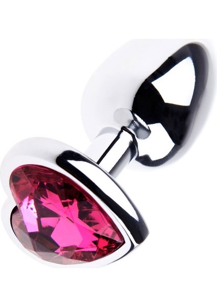 Kalp Mücevherli Çelik Plug Medium