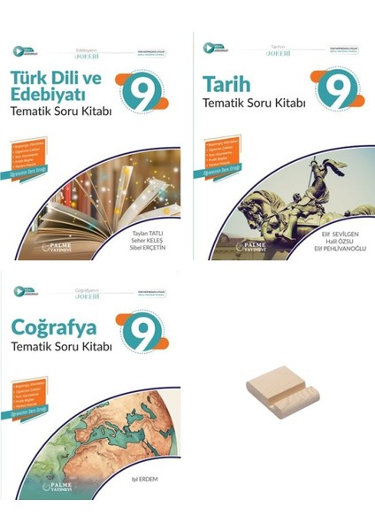 9. Sınıf Edebiyat – Tarih ve Coğrafya 3'lü Set Tematik Soru Kitabı - Telefon Tutucu