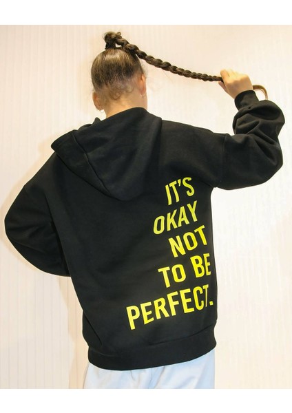 Kız Çocuk Kapüşonlu Beautiful Baskılı 3 Iplik Kışlık Yüksek Kalite Sweatshirt